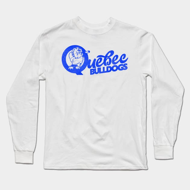 Defunct Quebec Bulldogs Hockey Team Long Sleeve T-Shirt by Defunctland